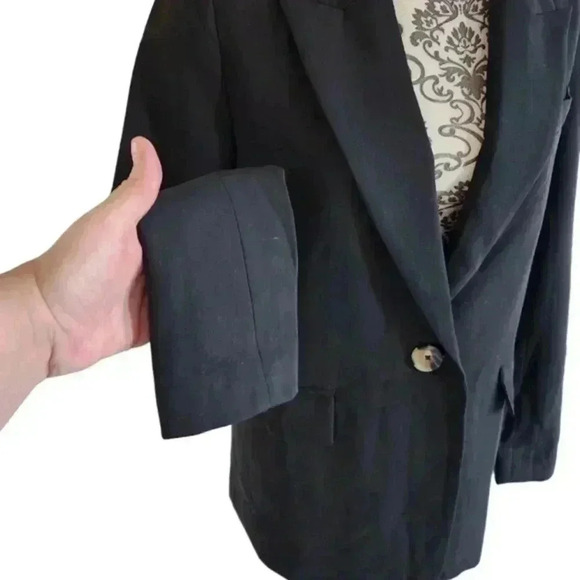 Madison the Label Audrey Blazer Blazer Old Money Staple Womens S Button Closure - Picture 7 of 16